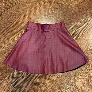 Ruby & Bloom Burgundy Mini Skirt